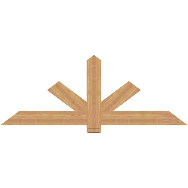 Ekena Millwork Kennewick Timber Gable Bracket, Western Red Cedar, 72"W x 27"H x 1 1/2"D x 5 1/2"F, 9/12 Pitch GBW072X27X0206KEN00SWR - main
